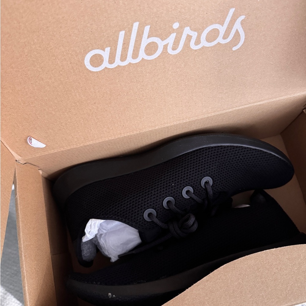 Allbirds Jet Black Tree Runner Sneakers